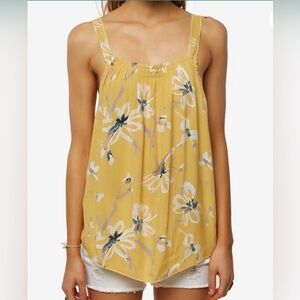 O’Neill Yellow Floral Women's Tank Top